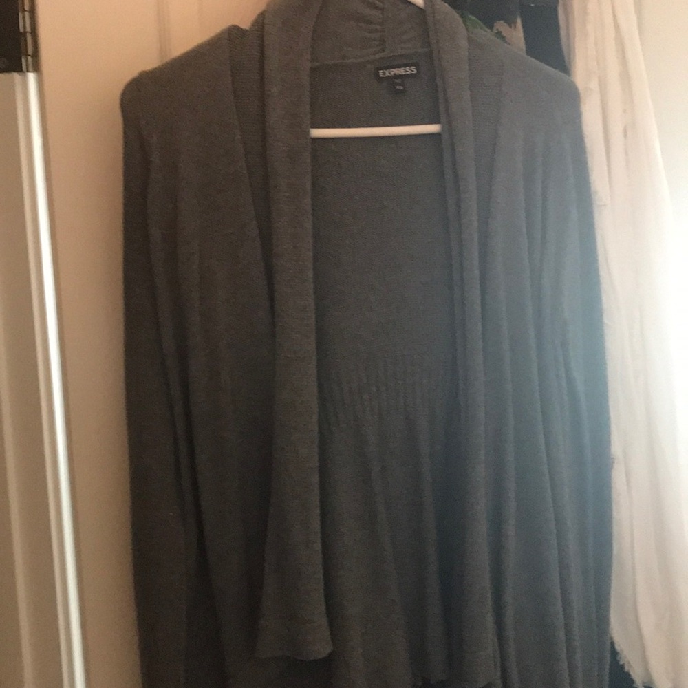 Dark Grey Express Cardigan